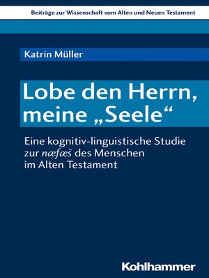 cover image of Lobe den Herrn, meine "Seele"